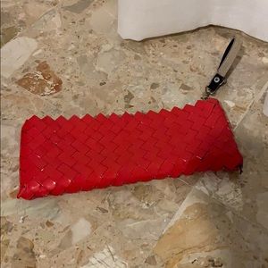 Hand made from woven recycled materials.